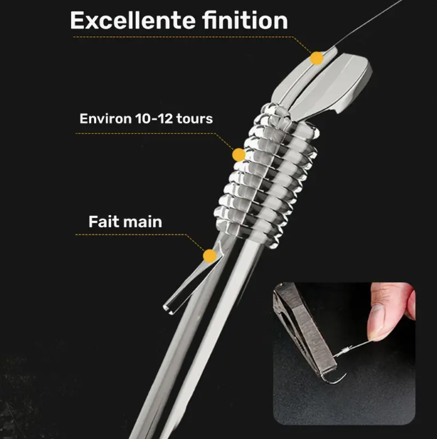 Hameçons de Pêche Montés à la Main – Haute Résistance & Finition Premium