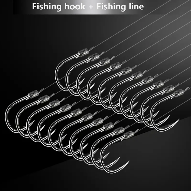 Hameçons de Pêche Montés à la Main – Haute Résistance & Finition Premium