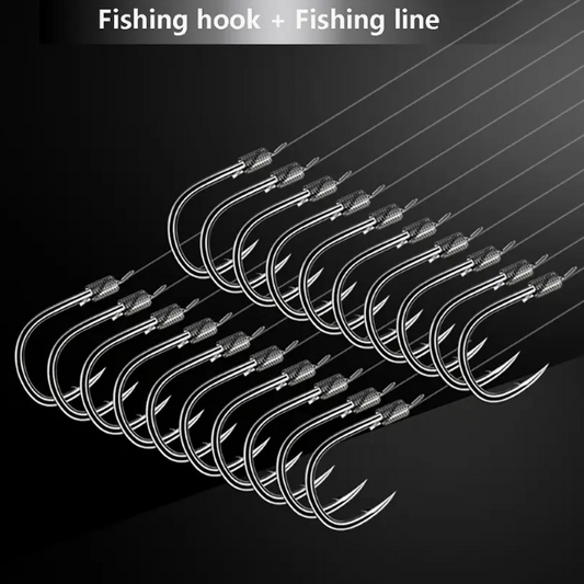 Hameçons de Pêche Montés à la Main – Haute Résistance & Finition Premium